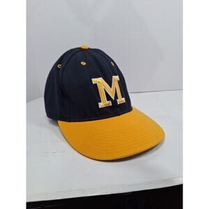 VINTAGE M Hat Cap NON ADJUSTABLE 7 1/4 Size